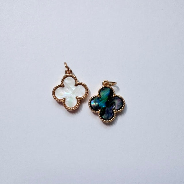 Mother of Pearl Clover Charm