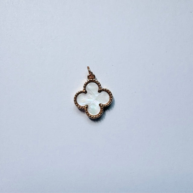 Mother of Pearl Clover Charm