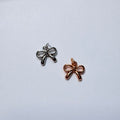 Polished Ribbon Bow Charm (Small)