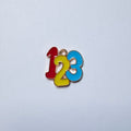 Colorful 123 Number Charm