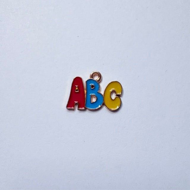 Colorful ABC Letter Charm