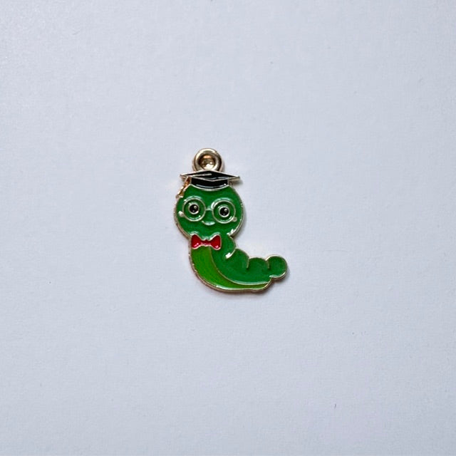 Scholarly Bookworm Charm