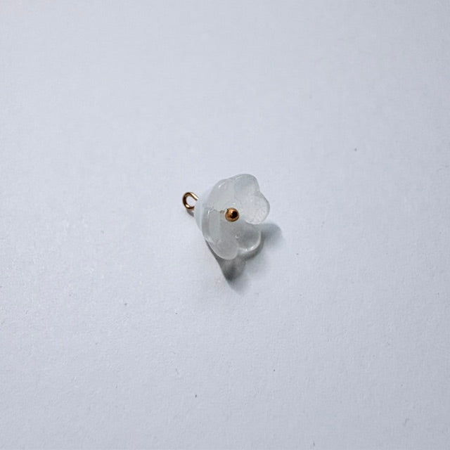 Translucent Glass Flower Charms