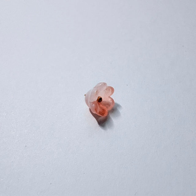 Translucent Glass Flower Charms