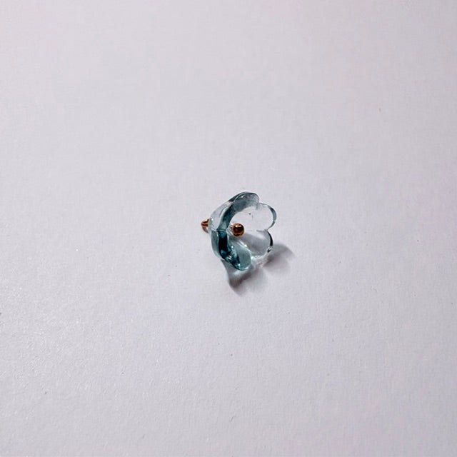 Translucent Glass Flower Charms