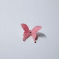 Frosted Pink Butterfly Charm