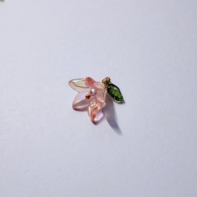 Translucent Trumpet Flower Charms
