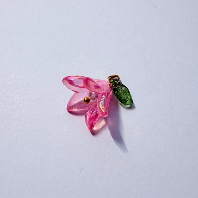 Translucent Trumpet Flower Charms