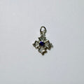 Ornate Sapphire Cross Charm
