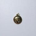 Dapper Golden Pup Medallion Charm