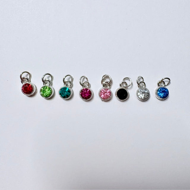 Colorful Birthstone Crystal Charm Set