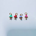 Polka Dot Mushroom Charm Set