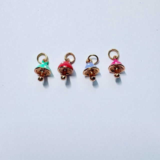 Polka Dot Mushroom Charm Set