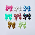 Shimmering Resin Bow Charm Set