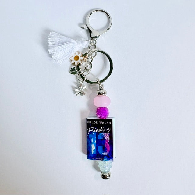 Binding Fate Literary Charm Keychain