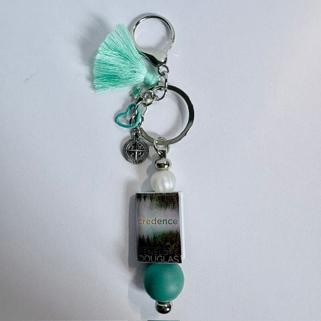Credence Compass Book Charm Keychain