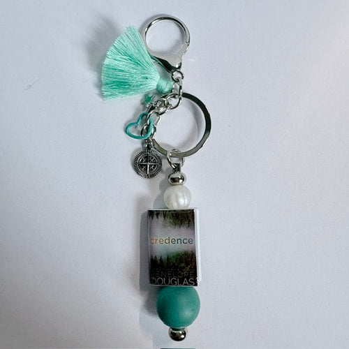 Credence Compass Book Charm Keychain