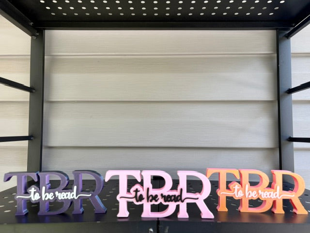 TBR Shelf Sign