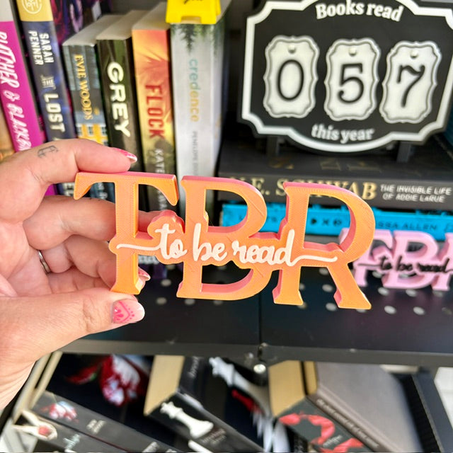 TBR Shelf Sign
