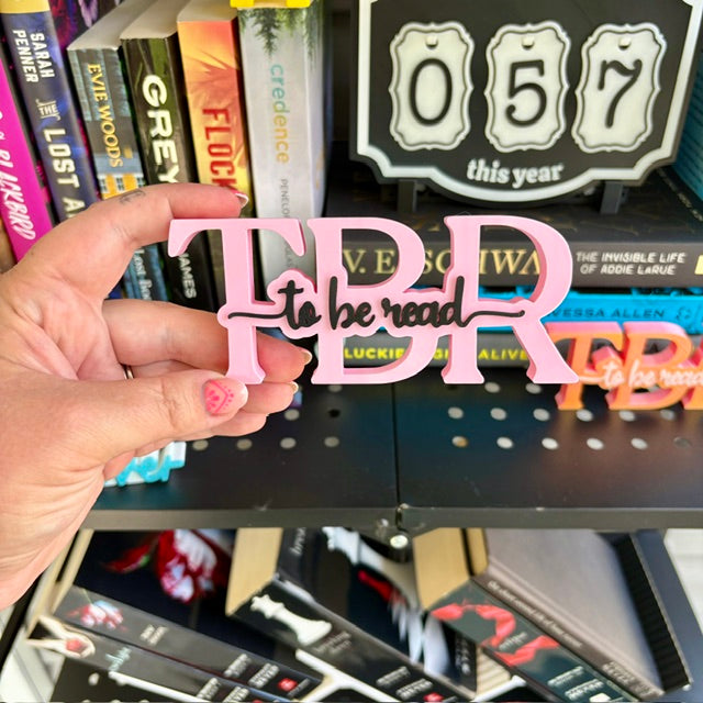 TBR Shelf Sign
