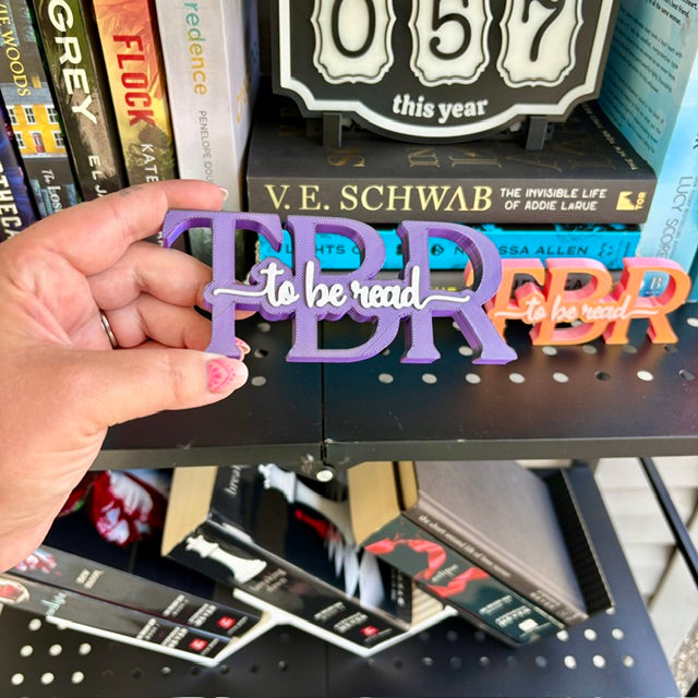 TBR Shelf Sign