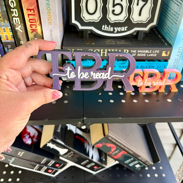 TBR Shelf Sign