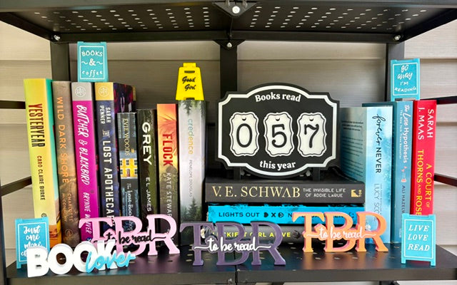 TBR Shelf Sign