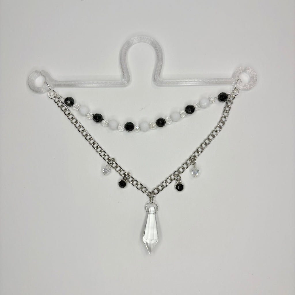 Midnight Crystal Cascade Car Charm