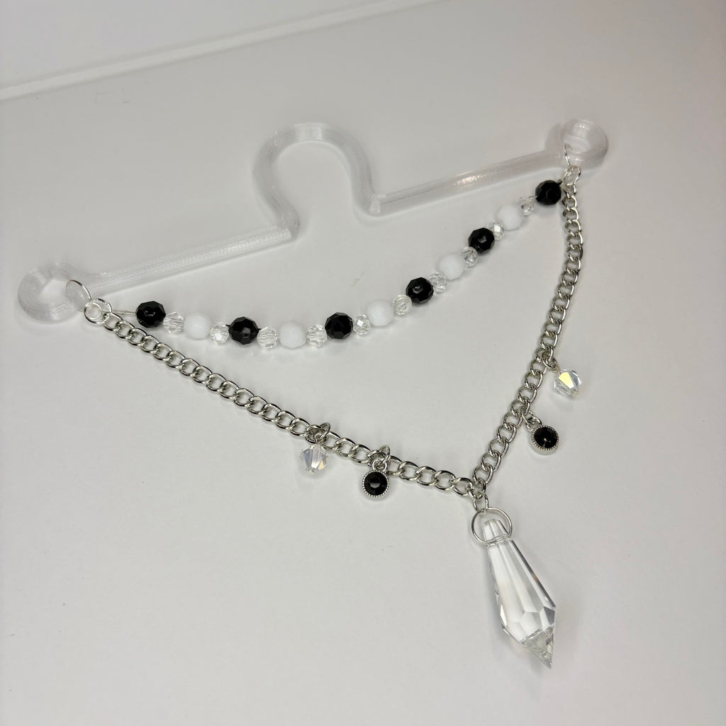 Midnight Crystal Cascade Car Charm
