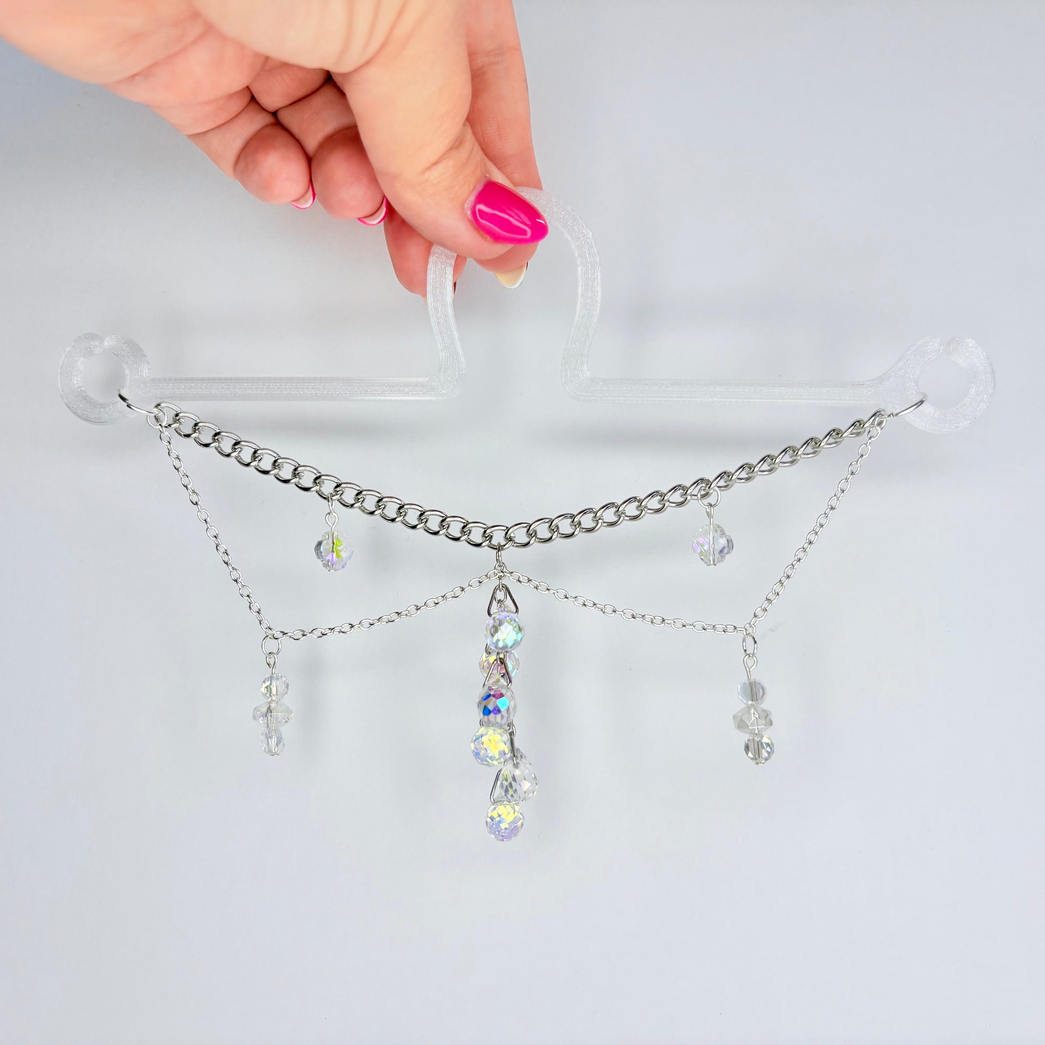 Aurora Crystal Cascade Car Charm