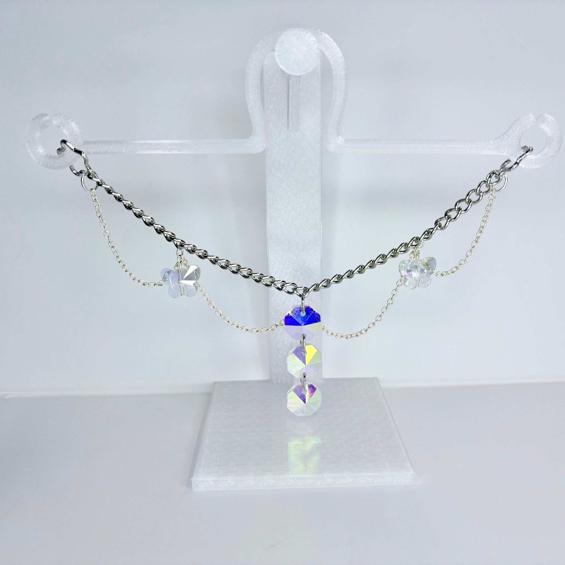 Aurora Crystal Cascade Car Charm