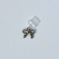 Silver Ribbon Charger Charm
