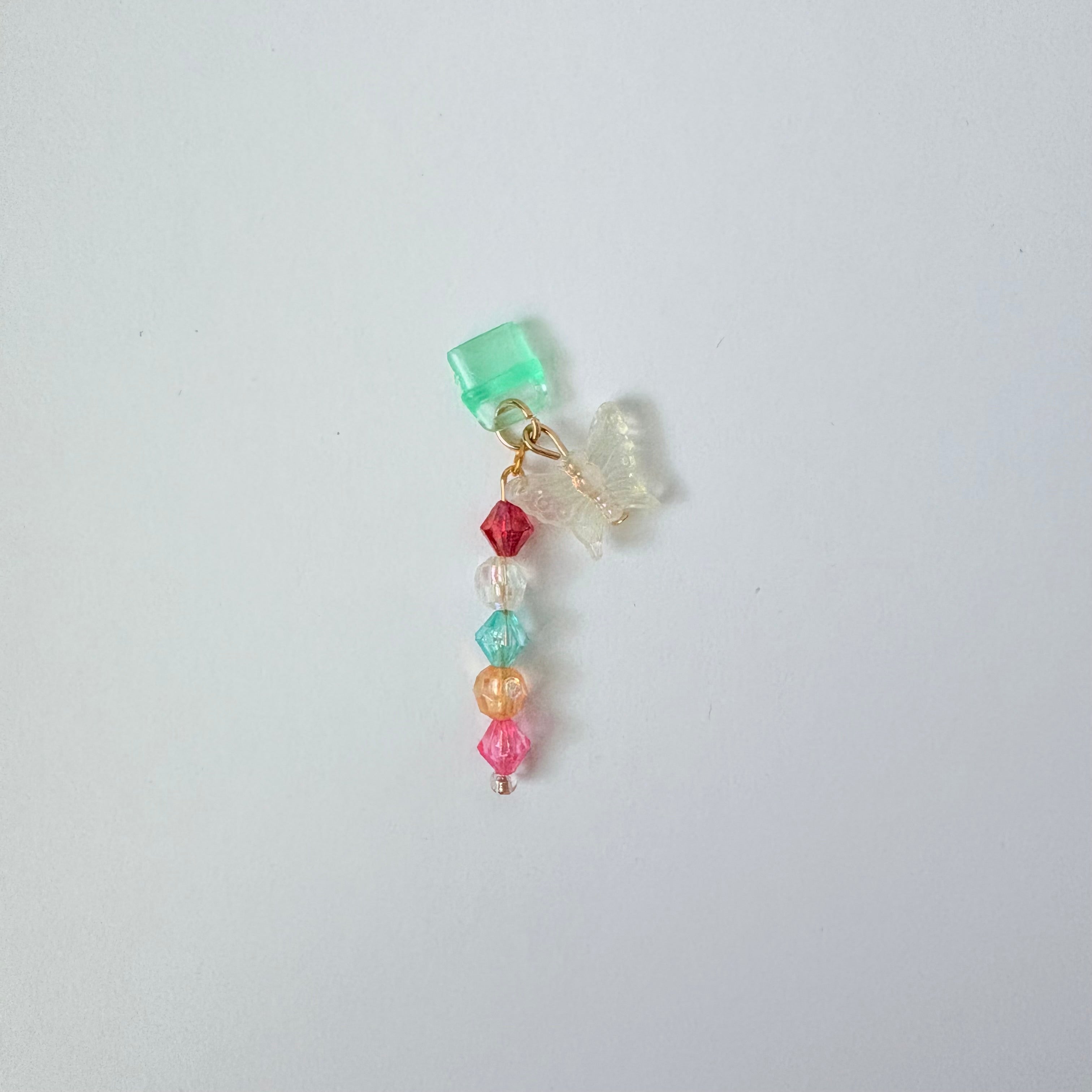 Pastel Butterfly Cascade Charger Charm