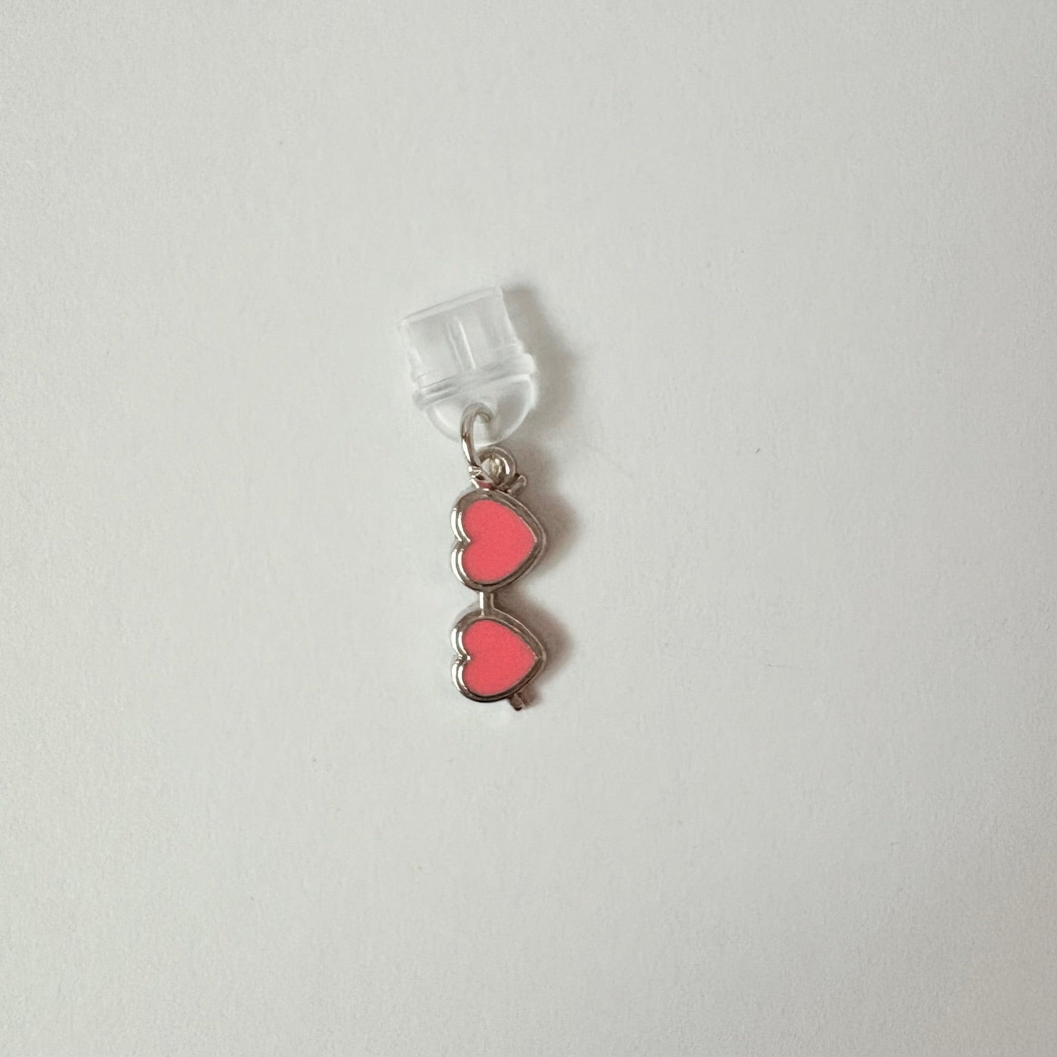 Pink Heart Sunglasses Charger Charm