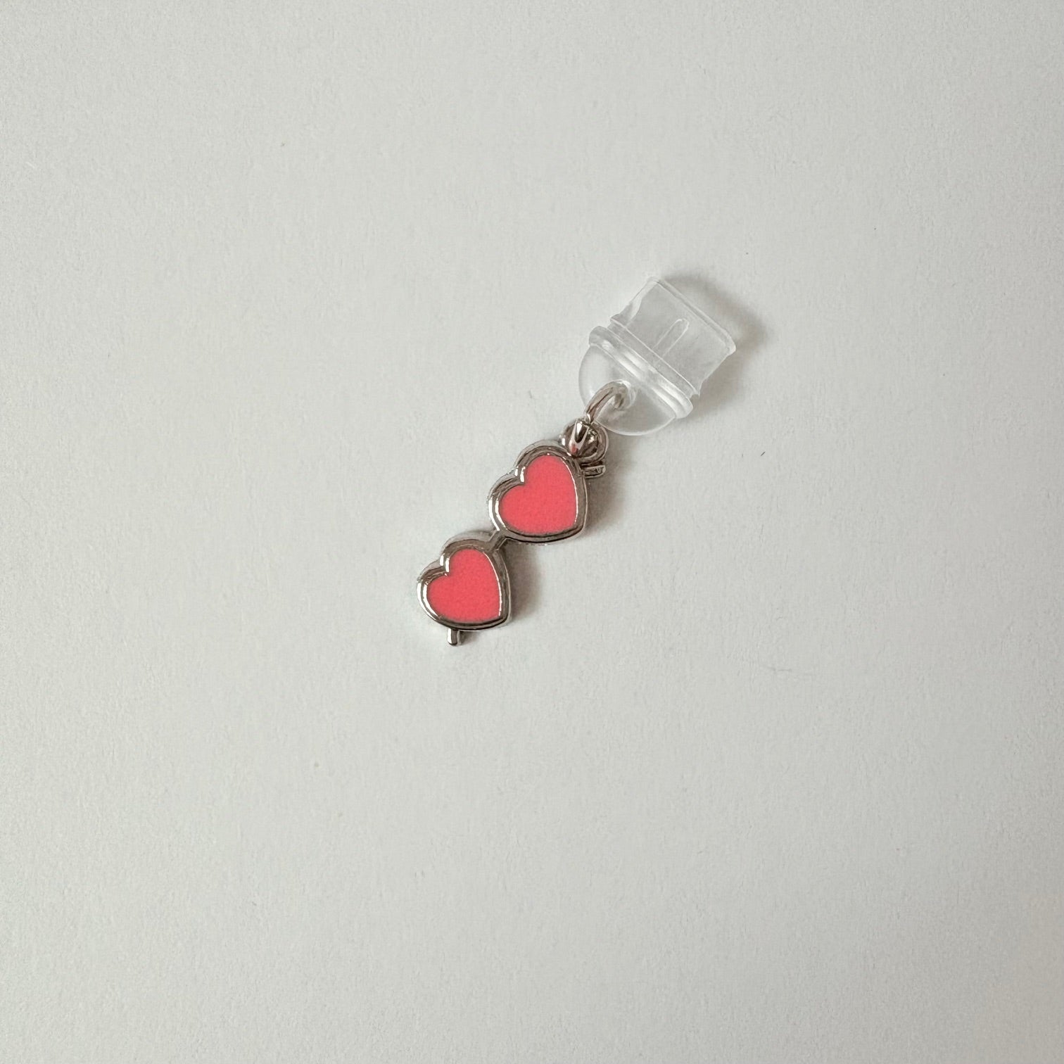 Pink Heart Sunglasses Charger Charm