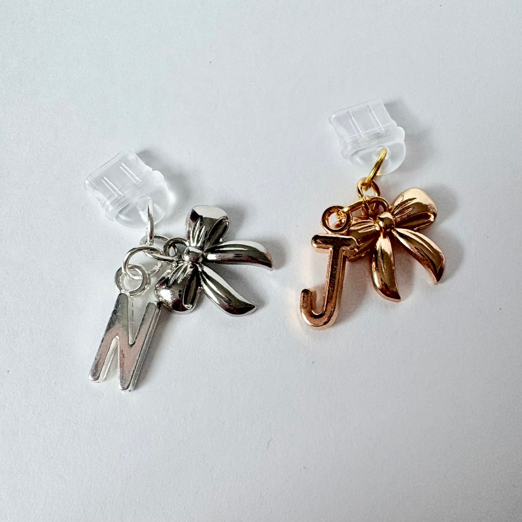 Initial Bow Charger Charm