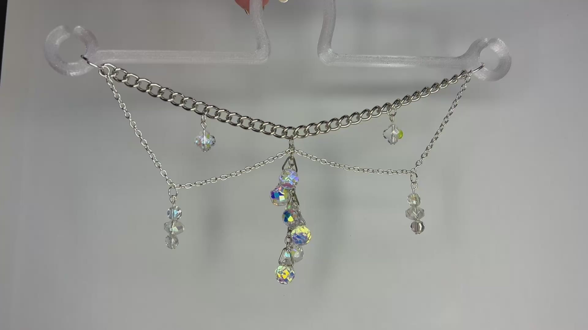 Aurora Crystal Cascade Car Charm