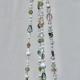 The Antique Garden beaded plant hanger styled in a room, adding old-world beauty to the home decor.