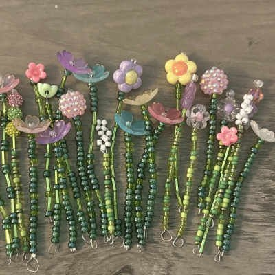 Beaded Flower Bouquet Magenets category
