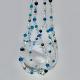 The full Ocean Breeze beaded plant hanger, featuring a calming blend of sea-inspired colors.